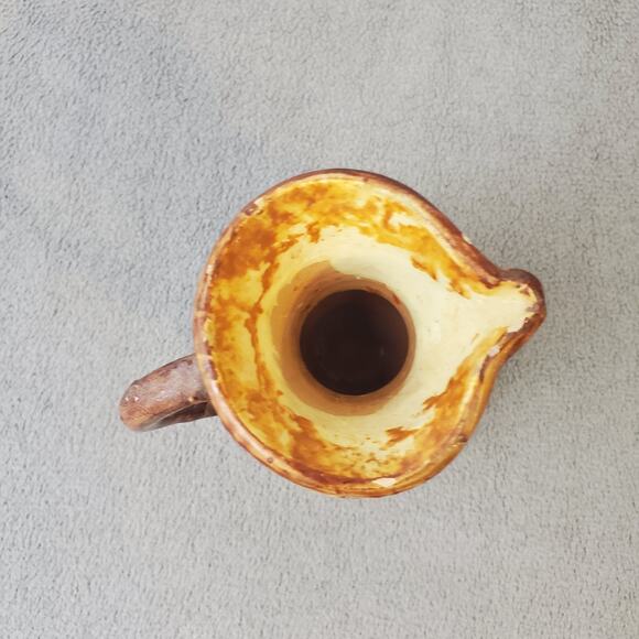 Vintage Dulane Hand Painted Ceramic Minature Pitcher Floral Accents Italy Made - Picture 5 of 9